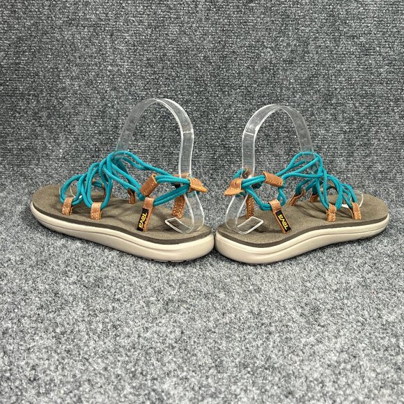 Teva Voya Infinity Sandals Women's Size 7 Grey Turquoise Athletic Recovery Sport - Picture 6 of 13